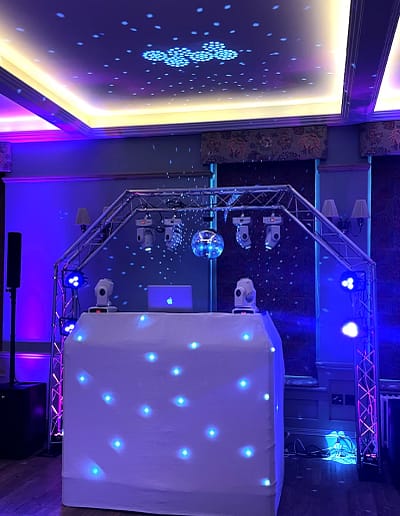 Wedding DJ set up